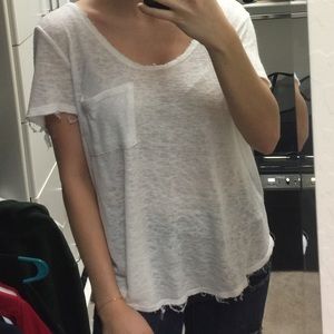 White pocket t-shirt